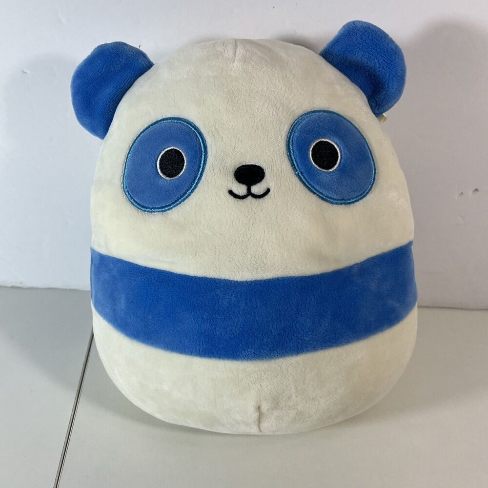 SQUISHMALLOWS 8" Scout the Panda Bear Blue & White Plush